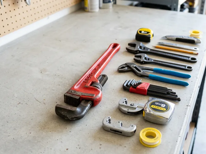 Professional plumbers in Sand Pillow, WI equipped with top-tier tools for residential and commercial plumbing services.